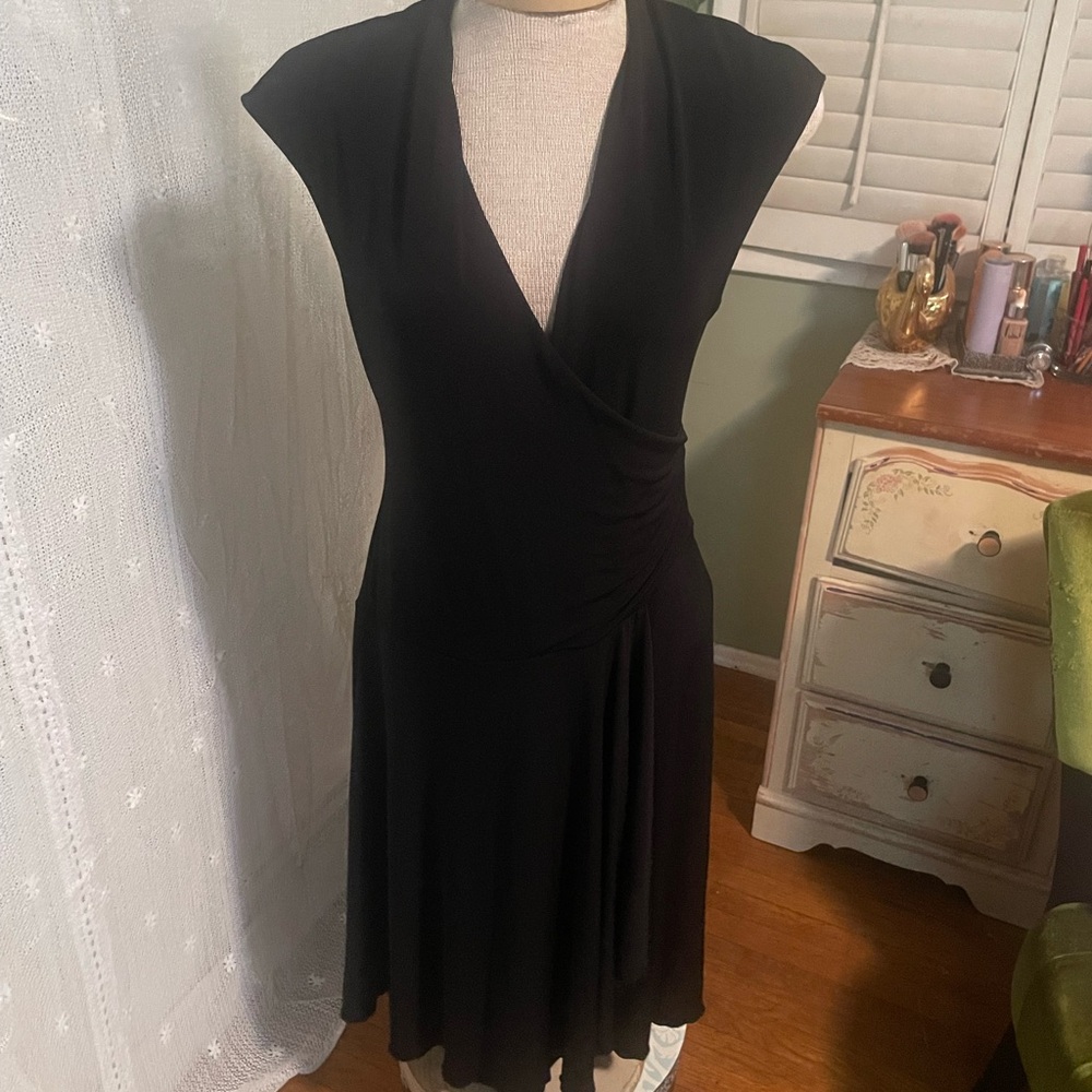 Max & Cleo Black Midi Dress
